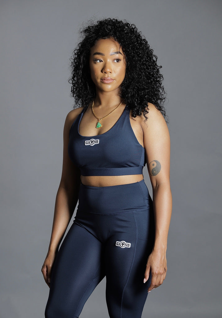 Women's Navy active core bra