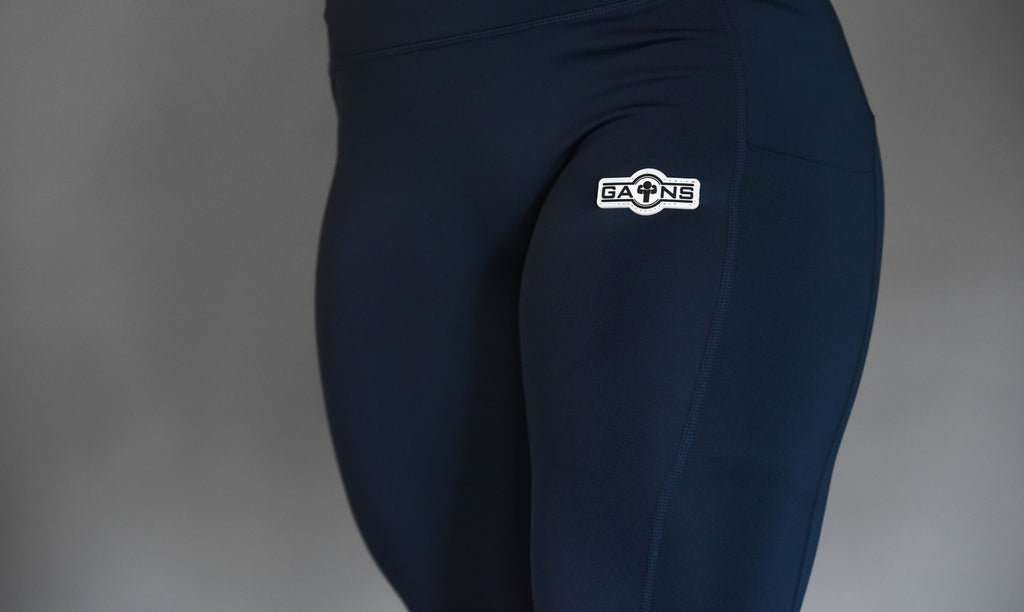 Gains Navy Core Pocket Leggings