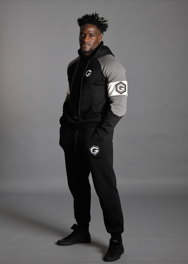 Mens lose fit cotton tracksuit set